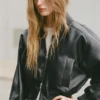 Giacca bomber in ecopelle