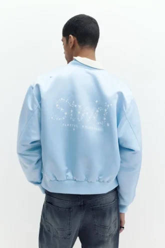 Giacca bomber in raso