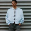 Giacca bomber in raso