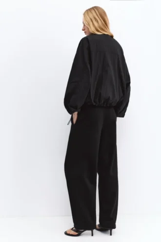 Giacca corta effetto nylon