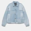 Giacca in denim a quadri patchwork Giacca in denim a quadri patchwork
