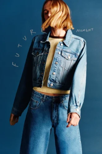 Giacca in denim corta