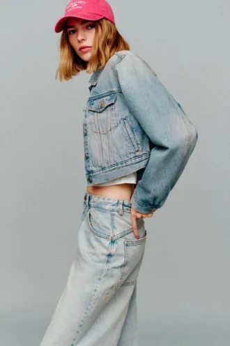 Giacca in denim corta