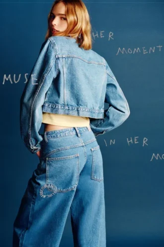 Giacca in denim corta