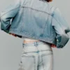 Giacca in denim corta Giacca in denim corta