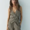 Gilet in misto lino rustico Gilet in misto lino rustico