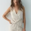 Gilet in misto lino rustico Gilet in misto lino rustico
