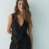 Gilet in misto lino rustico Gilet in misto lino rustico