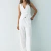 Gilet in misto lino rustico Gilet in misto lino rustico