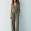 Gilet in misto lino rustico Gilet in misto lino rustico