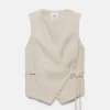Gilet in misto lino rustico Gilet in misto lino rustico