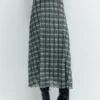Gonna midi a quadri Gonna midi a quadri