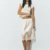Gonna midi stile lingerie Gonna midi stile lingerie
