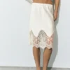 Gonna midi stile lingerie Gonna midi stile lingerie
