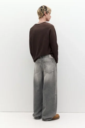 Jeans a gamba larga