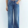 Jeans a vita bassa a gamba dritta