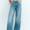 Jeans a vita bassa a gamba dritta