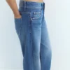Jeans a vita bassa a gamba dritta