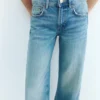 Jeans a vita bassa a gamba dritta