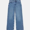 Jeans a vita bassa a gamba dritta