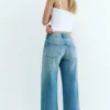 Jeans a vita bassa a gamba dritta