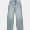 Jeans a vita bassa a gamba dritta