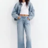 Jeans a vita bassa in stile corsaro Jeans a vita bassa in stile corsaro