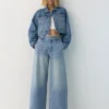 Jeans a vita regolabile con vestibilità a palloncino Jeans a vita regolabile con vestibilità a palloncino