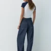 Jeans a zampa con coulisse Jeans a zampa con coulisse