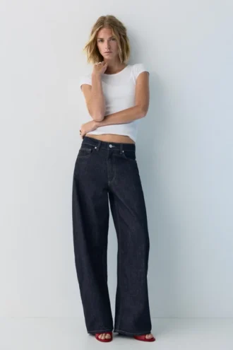 Jeans a zampa con cuori