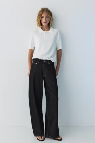 Jeans a zampa con stelle