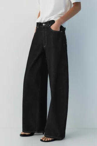 Jeans a zampa con stelle