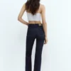 Jeans a zampa d’elefante a vita alta Jeans a zampa d’elefante a vita alta