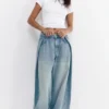 Jeans baggy a palloncino con pieghe Jeans baggy a palloncino con pieghe
