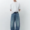 Jeans baggy a vita bassa