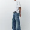 Jeans baggy a vita bassa