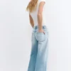 Jeans baggy a vita media Jeans baggy a vita media