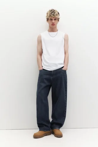 Jeans baggy dalla vestibilità comoda con stelle