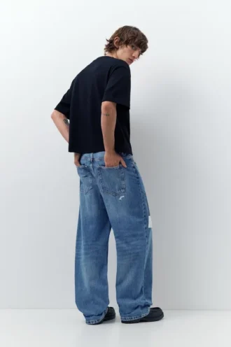Jeans baggy patchwork