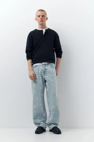 Jeans baggy ricamati STWD