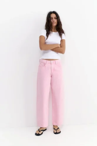 Jeans Barrel rosa
