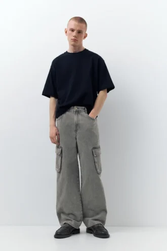 Jeans cargo larghi