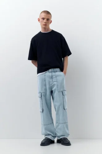 Jeans cargo larghi