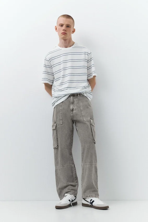 Jeans cargo larghi Jeans cargo larghi