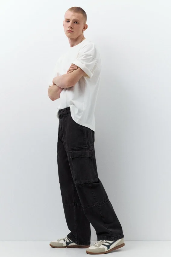 Jeans cargo larghi Jeans cargo larghi