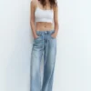 Jeans larghi con coulisse Jeans larghi con coulisse