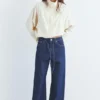Jeans larghi con coulisse Jeans larghi con coulisse