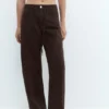 Jeans larghi con coulisse Jeans larghi con coulisse