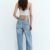 Jeans larghi con coulisse Jeans larghi con coulisse