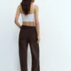 Jeans larghi con coulisse Jeans larghi con coulisse